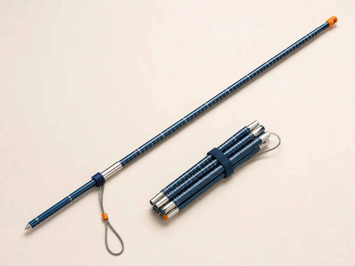 Representative image of collapsible aluminum avalanche probe for Mount Elbrus rental