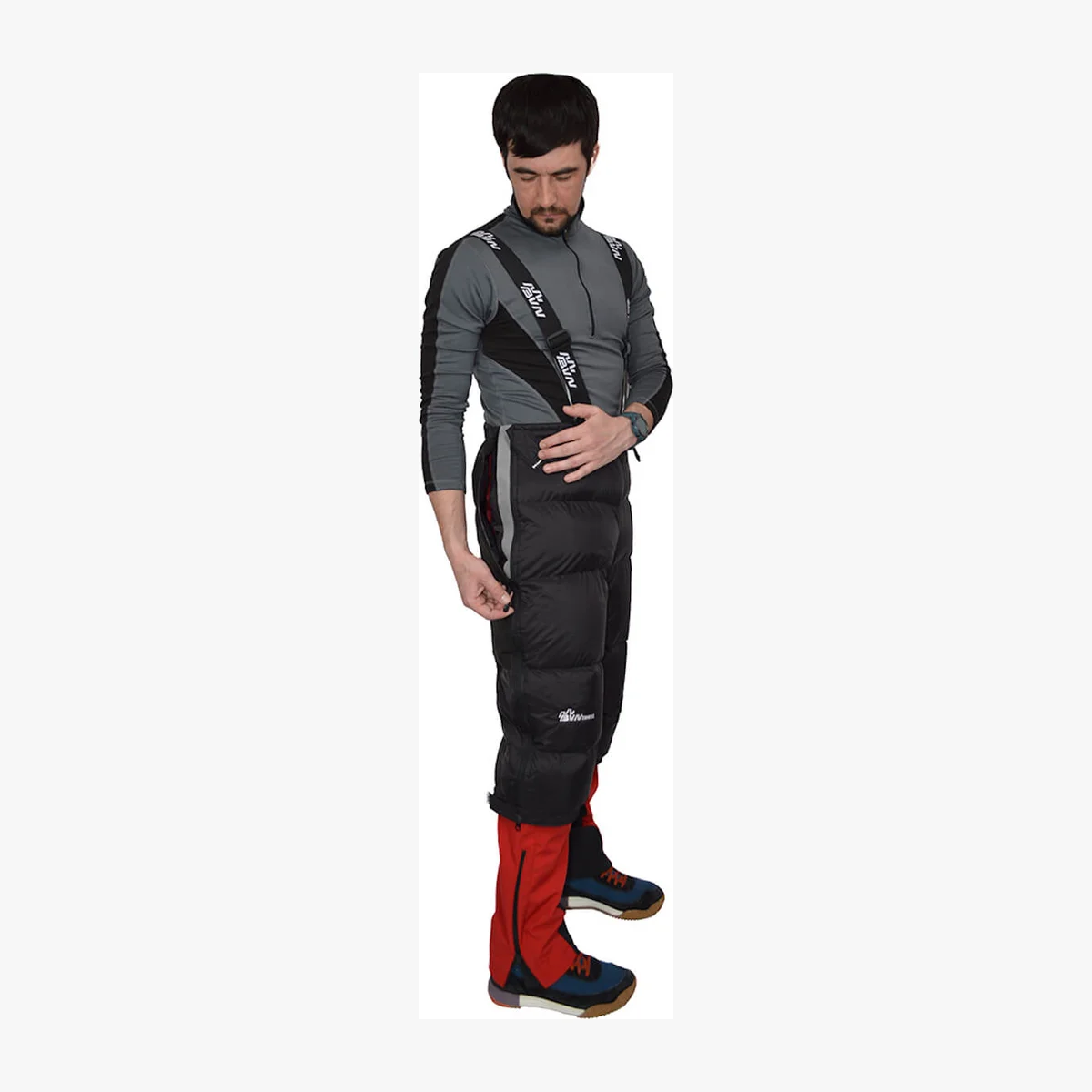 BVN 3/4 down pants for Mount Elbrus equipment rental in Terskol